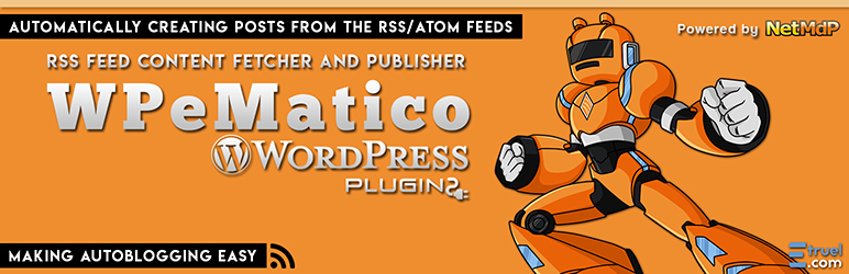 WordPress WPeMatico RSS Feed Fetcher Plugin Banner Image