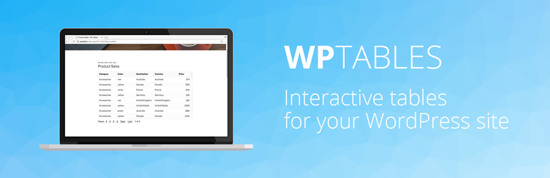 WordPress WordPress Tables Plugin Banner Image